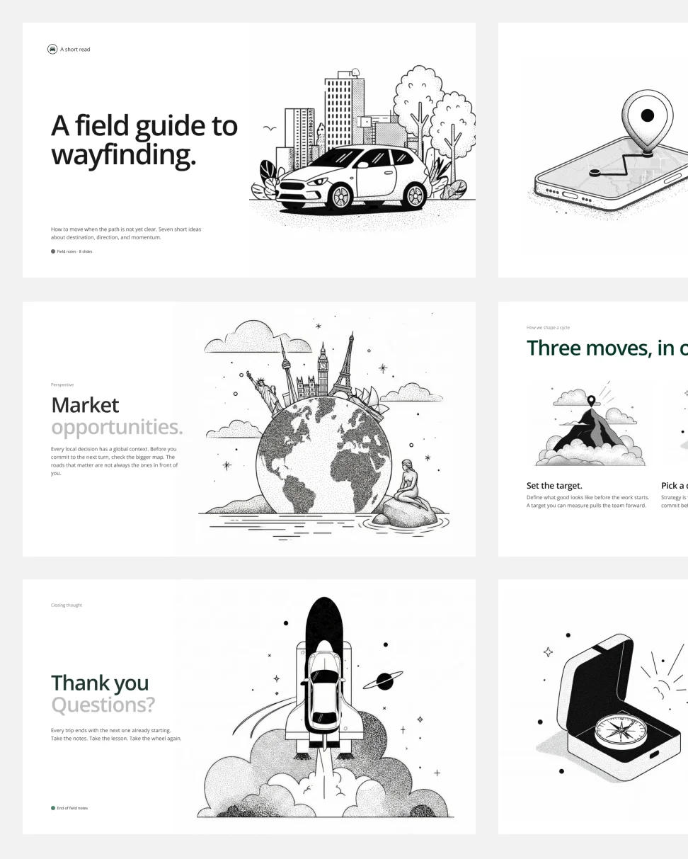 Brand illustration slide deck